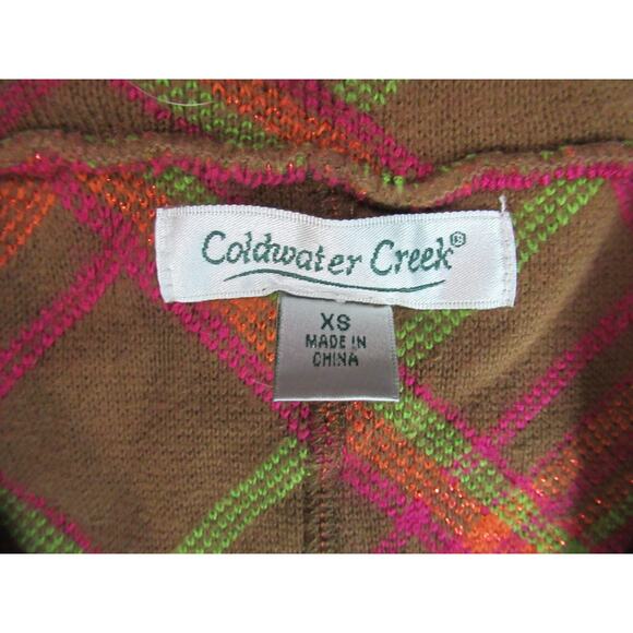 Coldwater Creek Jacket Womens XS Geometric Button Up Hobo Peasant Granola Girl - Picture 2 of 9